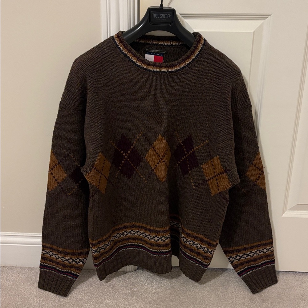 Tommy Hilfiger wool knit crew neck sweater sz.XL - Picture 10 of 10